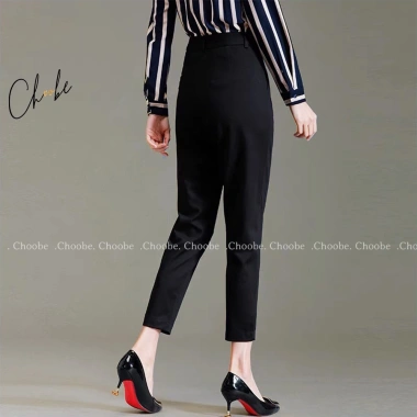 Quần tây nữ Choobe lưng cạp cao công sở đen, form chuẩn tôn dáng, giá 224.999đ 2