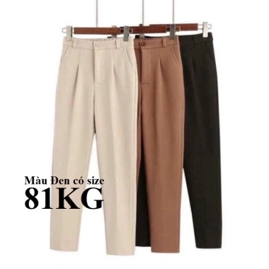 Quần Tây Nữ Công Sở 2 Ly Hàng Cao Cấp: Bigsize tới 108kg, Giá 125k Giảm
