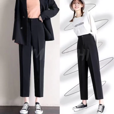 Quần Tây Nữ Công Sở Baggy Bigsize 80kg Lưng Cao, Vải Cao Cấp Hàn - 180k