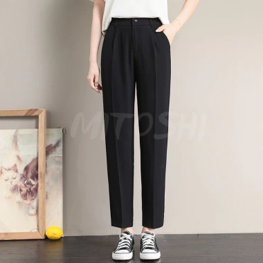 Quần Tây Nữ Công Sở Baggy Bigsize 80kg Lưng Cao, Vải Cao Cấp Hàn - 180k