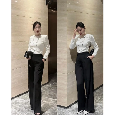 Quần tây nữ công sở đen ống suông cạp cao, vải tuýt si mã 02 – giá ưu đãi 221.840₫ 4 Quần tây nữ công sở đen ống suông cạp cao, vải tuýt si mã 02 – giá ưu đãi 221.840₫ 4