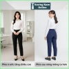 Quần tây nữ công sở lưng cao vải tuyết 2 nút chuẩn đẹp, giá 130k giảm mạnh 3