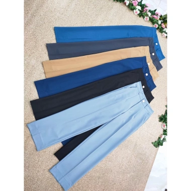 Quần tây nữ công sở ống suông lưng cao, rộng basic mã 01 - Giá 211.500 VND 3
