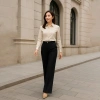 Quần tây nữ công sở ống suông lưng cao, rộng basic mã 01 - Giá 211.500 VND 8