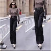 Quần tây nữ công sở ống suông rộng cạp cao vải trượt hàn - Giá ưu đãi 324.000 2