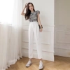 Quần tây nữ dài tuyết mưa lưng cao, chuẩn tôn dáng, đen kem trắng xanh BE - 120k 2