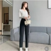 Quần tây nữ dài tuyết mưa lưng cao, chuẩn tôn dáng, đen kem trắng xanh BE - 120k 3