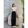 Quần Tây Nữ Dáng Suông Lưng Cao Gold Vải mềm mịn không nhăn, tôn dáng, dễ phối, chỉ 152k 3