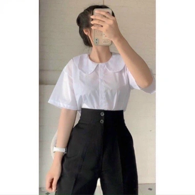 Quần tây nữ đi học 2 nút khuy cúc dọc, lưng cao dáng baggy, vải dày co giãn nhẹ, phù hợp học sinh cấp 3 - 69k 3 Quần tây nữ đi học 2 nút khuy cúc dọc, lưng cao dáng baggy, vải dày co giãn nhẹ, phù hợp học sinh cấp 3 - 69k 3