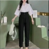 Quần Tây Nữ Lưng Cao 3 Nút Cài Vải Tuyết Mưa - Mềm Dáng Dân Công Sở, Giá 145k 5