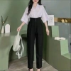 Quần Tây Nữ Lưng Cao 3 Nút Cài Vải Tuyết Mưa - Mềm Dáng Dân Công Sở, Giá 145k 7