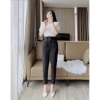 Quần Tây Nữ Lưng Cao Baggy Cạp Cao Tôn Dáng Ống Đứng Khóa Trước Giá 93K 7