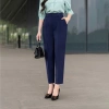 Quần tây nữ lưng cao baggy công sở bigsize vải tuýt si Giá chỉ 118.000 VND 4