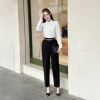 Quần tây nữ lưng cao baggy công sở bigsize vải tuýt si Giá chỉ 118.000 VND 6