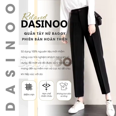 Quần Tây Nữ Lưng Cao Baggy Công Sở Đi Làm Đi Học Xuất Hàn - DASINOO H21 270k