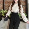 Quần Tây Nữ Lưng Cao Cạp Cao 3 Khuy Siêu Tôn Dáng Chuẩn Chất Vitex Dày Dặn 128k 2