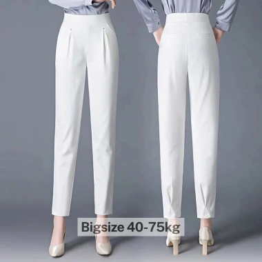 Quần Tây Nữ Lưng Cao Cạp Chun Baggy Bigsize 45-80kg Siêu Tôn Dáng Thoải Mái 8