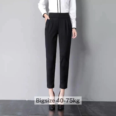 Quần Tây Nữ Lưng Cao Cạp Chun Baggy Bigsize 45-80kg Siêu Tôn Dáng Thoải Mái 10