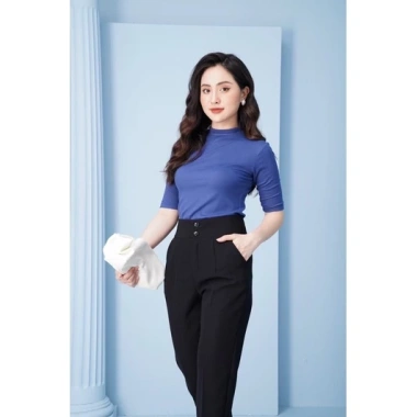 Quần tây nữ lưng cao cạp liền Melya cao cấp vải đẹp, baggy đen công sở - Giá ưu đãi 210.000 VND