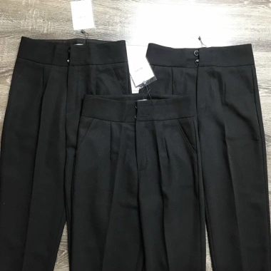 Quần tây nữ lưng cao cạp liền Melya cao cấp vải đẹp, baggy đen công sở - Giá ưu đãi 210.000 VND