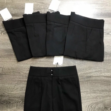 Quần tây nữ lưng cao cạp liền Melya cao cấp vải đẹp, baggy đen công sở - Giá ưu đãi 210.000 VND