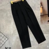 Quần tây nữ lưng cao công sở 3 khuy vải tuyết mưa mềm Giá chỉ 150.000đ 5