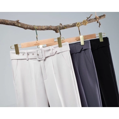Quần tây nữ lưng cao đai dài cạp cao Melya cao cấp, baggy đen đi học đi làm - 260.000