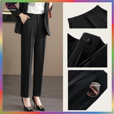 Quần Tây Nữ Lưng Cao KATIE 95cm – Công Sở & Đi Chơi, Thoải Mái, Giá 250k