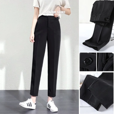 Quần Tây Nữ Lưng Cao LYNZAM Ống Đứng Vải Cao Cấp Hàn - Giảm 27% chỉ 270k