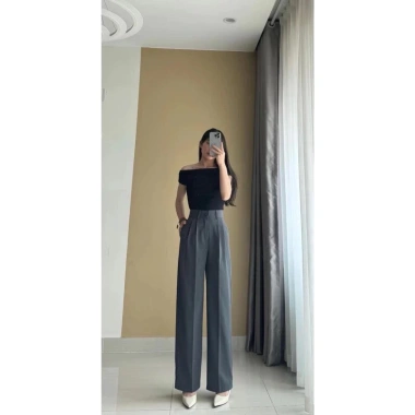 Quần Tây Nữ Lưng Cao Ống Suông Gold Chất Mềm Mịn Tôn Dáng Sang Trọng 97/102cm 7 Quần Tây Nữ Lưng Cao Ống Suông Gold Chất Mềm Mịn Tôn Dáng Sang Trọng 97/102cm 7