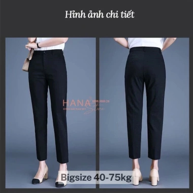 Quần tây nữ lưng cạp cao cỡ 40-80kg đẹp form tôn dáng LNS 333B giá 125k