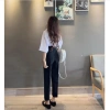 Quần tây nữ M30 PQM STORE lưng cao ống đứng baggy dài màu đen - Giá chỉ 145k 8