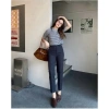 Quần tây nữ Nũ ống đứng lưng cao - Vải cao cấp không nhăn, tôn dáng công sở 4