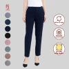 Quần tây nữ ống đứng cạp trung rốn FORM NHỎ 2 cúc 2 ly QAW2.016-R04 nhiều màu Thái Hòa - Giá 266k (tư vấn size) 2
