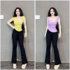Quần tây nữ ống đứng dáng loe nhẹ vải UMI Hàn co giãn 4 chiều – Giá chỉ 199.000đ