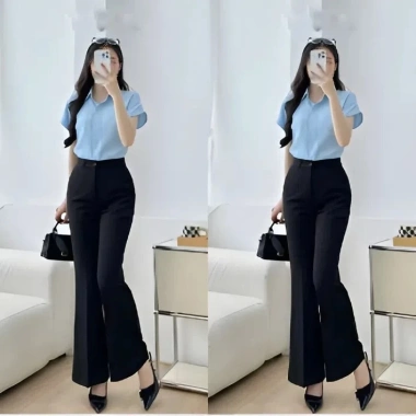 Quần Tây Nữ Ống Loe FMSTYLE Hack Dáng Thanh Lịch: Phù Hợp Đi Làm & Đi Chơi 329k