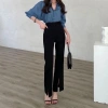 Quần tây nữ ống loe xẻ tà, lưng cao, dài, vải tuyết mưa cao cấp, chỉ 100k 7