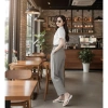 Quần Tây Nữ Ống Lửng 9 Tấc Xếp Ly Cạp Cao Dáng Băng Gây Công Sở Thanh Lịch 6