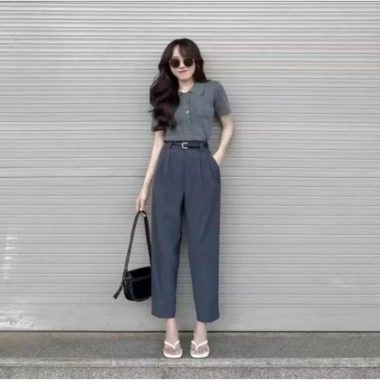 Quần Tây Nữ Ống Lửng 9 Tấc Xếp Ly Cạp Cao Dáng Suông Công Sở Thanh Lịch - Giảm giá 342.540₫ 8 Quần Tây Nữ Ống Lửng 9 Tấc Xếp Ly Cạp Cao Dáng Suông Công Sở Thanh Lịch - Giảm giá 342.540₫ 8