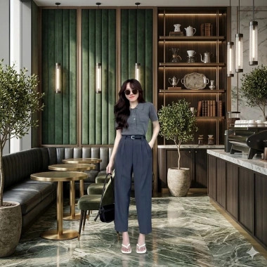 Quần Tây Nữ Ống Lửng 9 Tấc Xếp Ly Cạp Cao Dáng Suông Công Sở Thanh Lịch - Giảm giá 342.540₫ 9 Quần Tây Nữ Ống Lửng 9 Tấc Xếp Ly Cạp Cao Dáng Suông Công Sở Thanh Lịch - Giảm giá 342.540₫ 9