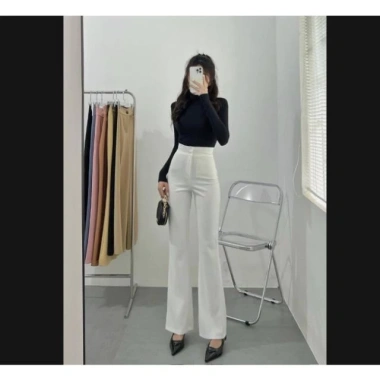 Quần Tây Nữ Ống Rộng Cạp Cao Sang Trọng - Form Dài Tôn Dáng, Vải Mềm Mịn, Phối Đồ Công Sở và Dạo Phố 119k 4 Quần Tây Nữ Ống Rộng Cạp Cao Sang Trọng - Form Dài Tôn Dáng, Vải Mềm Mịn, Phối Đồ Công Sở và Dạo Phố 119k 4