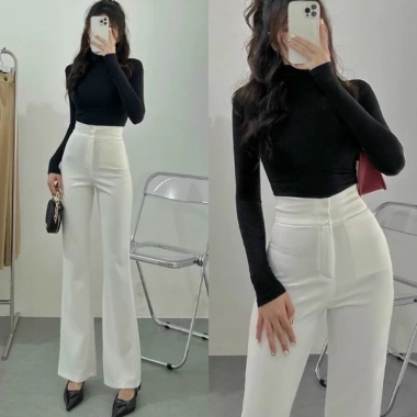 Quần Tây Nữ Ống Rộng Cạp Cao Sang Trọng - Form Dài Tôn Dáng, Vải Mềm Mịn, Phối Đồ Công Sở và Dạo Phố 119k 9 Quần Tây Nữ Ống Rộng Cạp Cao Sang Trọng - Form Dài Tôn Dáng, Vải Mềm Mịn, Phối Đồ Công Sở và Dạo Phố 119k 9