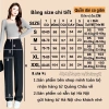Quần Tây Nữ Ống Rộng Suông Bigsize Đen Lưng Thun Cao, Khóa Trước Co Giãn 9