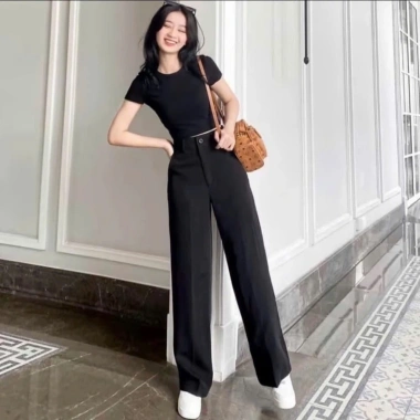 Quần Tây Nữ Ống Suông Form Đẹp Tôn Dáng, Dễ Phối Công Sở Thanh Lịch Giá 113k