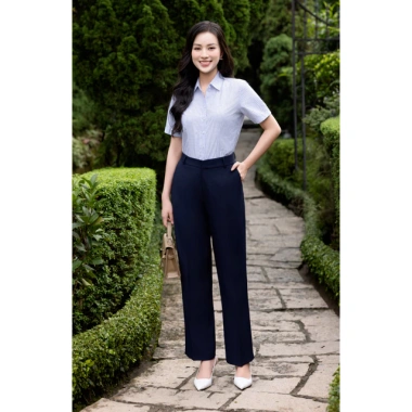 Quần tây nữ ống suông Thái Hòa 979 – Linen trơn co giãn, kiểu dáng đẹp, 455k 10 Quần tây nữ ống suông Thái Hòa 979 – Linen trơn co giãn, kiểu dáng đẹp, 455k 10