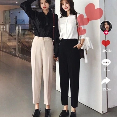 Quần Tây Nữ Peinn Lưng Chun Cạp Cao Dáng Baggy Công Sở Big Size Vitex Giá 130k 4