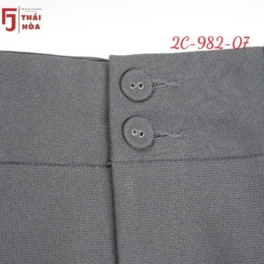 Quần tây nữ Thái Hòa 9 tấc lưng cao 2 ly chìm màu xám Giá chỉ 259k 5