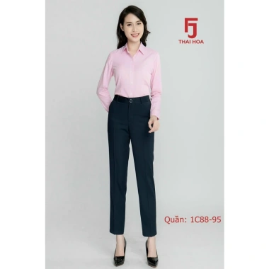 Quần tây nữ Thái Hòa lưng cao vải đẹp dáng dài phủ gót - Giá ưu đãi 299k 8 Quần tây nữ Thái Hòa lưng cao vải đẹp dáng dài phủ gót - Giá ưu đãi 299k 8