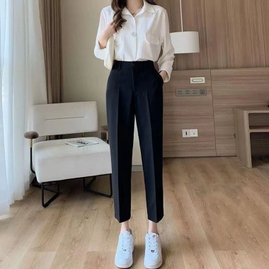 Quần Tây Nữ TINEE Dáng Baggy Bigsize 80kg Vải Cao Cấp Xuất Hàn Giá 117k