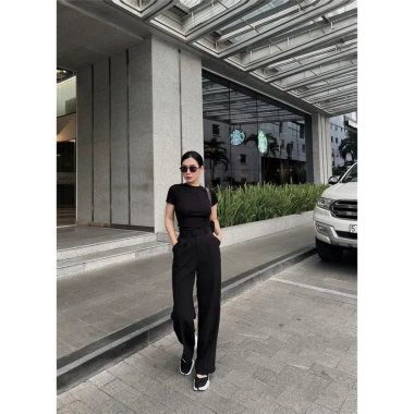 Quần Tây Ống Đứng Lưng Cao 102cm Chất Chèo Hàn Không Nhăn, Có Túi Tiện Lợi Đủ Size 4